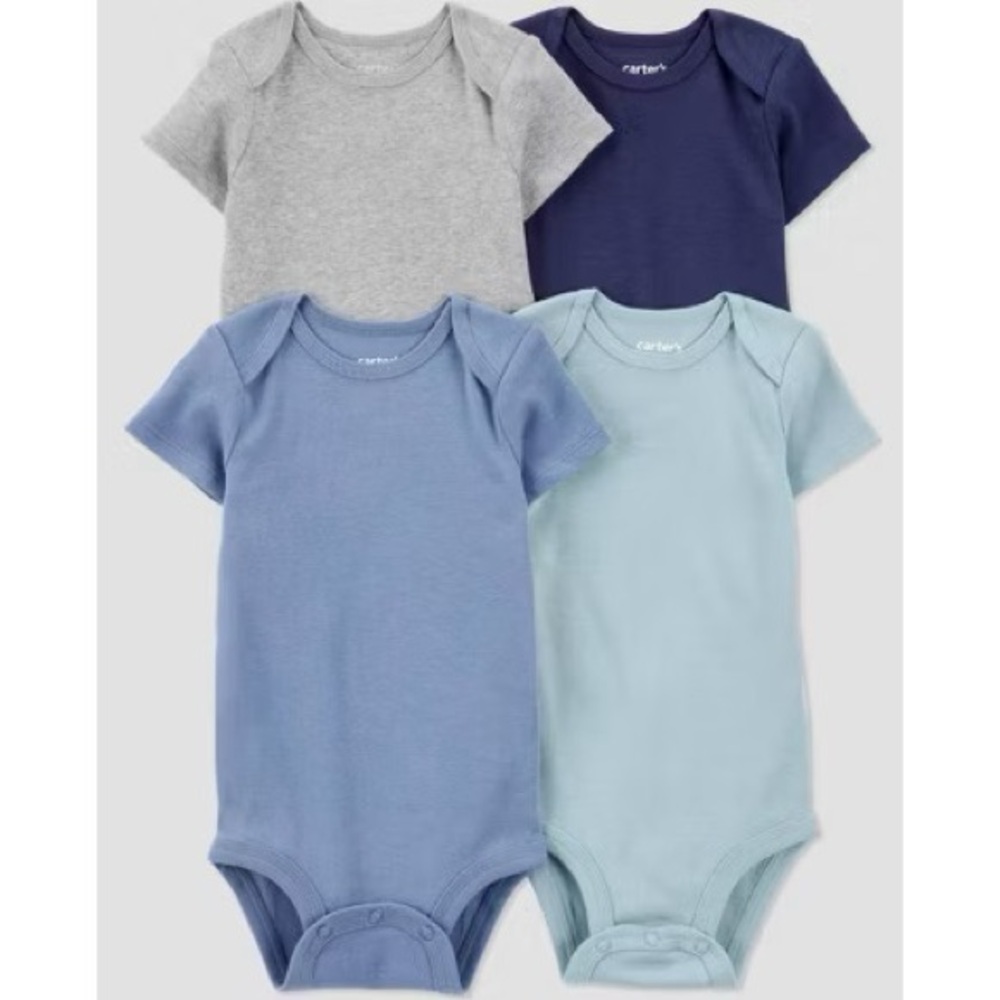 🪩3 for $15🪩 Carter's | Short Sleeve Bodysuit 4-Pack